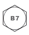پیچB7 علامت روی گل