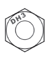 علامت dh3 روی مهره